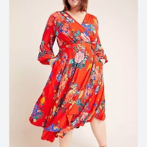 Vibrant Floral Long Sleeve Dress